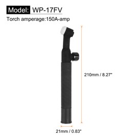HARFINGTON WP-17FV TIG Welding Torch Body 150Amp Air-Cooled TIG Welding Torch Head Flexible with Gas Valve for Weld Equipment Accessories