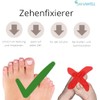 Toe Fixers with Padding for Hammer Toe and Overlapping Toes,