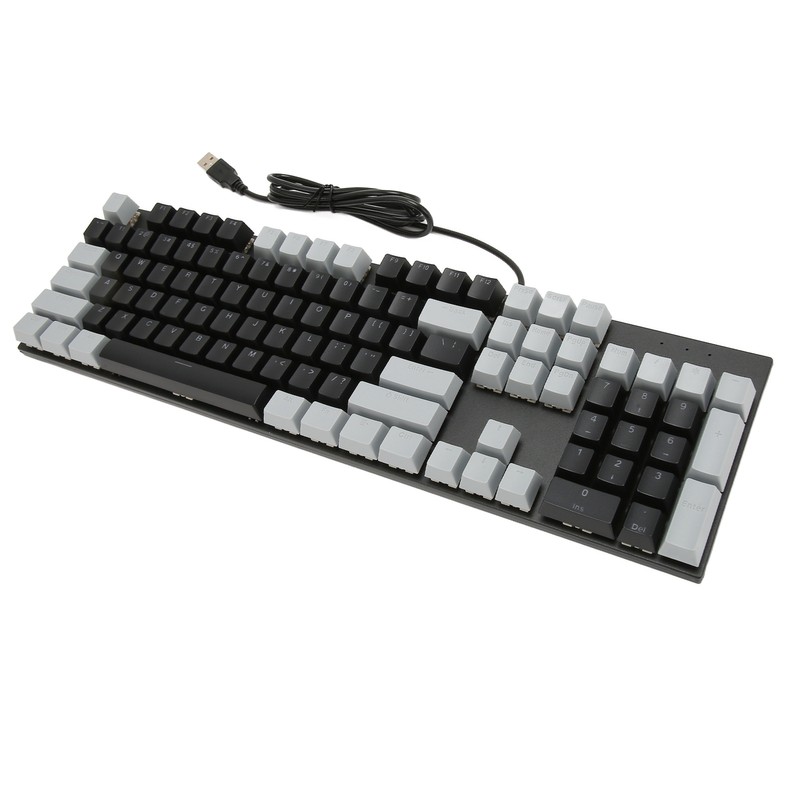 Full Size Mechanical Keyboard 104 Keys USB Wired Gaming Keyboard