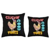 Cluckin' Good Times Funny Chicken Party Throw Pillow