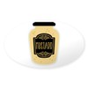 CafePress Mustard Jar Sticker Oval Car Bumper Sticker(10-Pack)