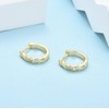 Gold Hoop Earrings for Women Grils, Hypoallergenic Small Huggie Hinged