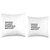 Savage classy pompous ratchet Throw Pillow