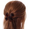 Medium Butterfly Brown Acrylic Hair Claw - 60mm Width