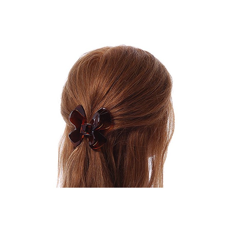 Medium Butterfly Brown Acrylic Hair Claw - 60mm Width