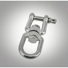 MAMDAFAON 4PCS 1/4"(M6) Eye x Jaw Swivel Anchor Connector Clevis