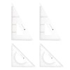 HARFINGTON 4piece Triangle Ruler Square Set 22cm 30/60 and 45/90