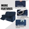 NC HOME Velvet 6 Pieces Recliner Loveseat Cover Stretch Sofa