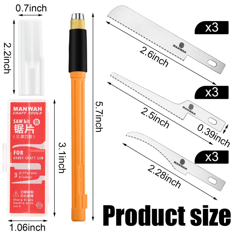 Honoson Mini Hand Saw Model Tools Small Hobby Saw Blades