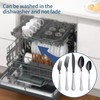 Onlycooker 20-Piece Black Silverware Set 18/0 Stainless Steel Flatware White