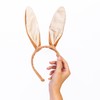evelay Brown Bendable and Long Rabbit Ears Headband Ideal Cute