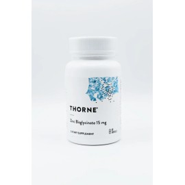Thorne Zinc Bisglicinato 15mg Con 60 Capsulas Hecho En Usa Sin Sabor