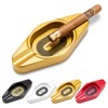 CIGARLOONG Cigar Ashtray with 2 Holders Travel Ash Tray for