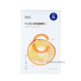 Dr.G Pure Vitamin C Brightening Mask 23g x 5 sheets / 닥터지 퓨어 비타민 C 브라이트닝 마스크 23g x 5매