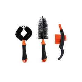 3-Piece Bicycle Brush Set - Frame Brush, Chain Brush, Bicycle Brush, Round Brush, Bicycle Brush Set