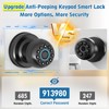Anweller Smart Fingerprint Door Lock,Fingerprint Door Knob with Keypad,Electrionic Biometric