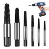 Set of 6 Professional Screw Extractor Set, Left Extractor Set,