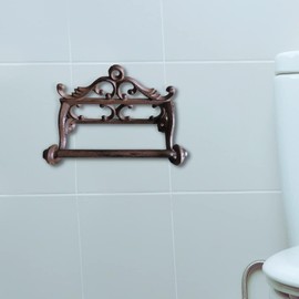 Comfy Hour Antique and Vintage Collection Cast Iron Classic Toilet Paper Holder