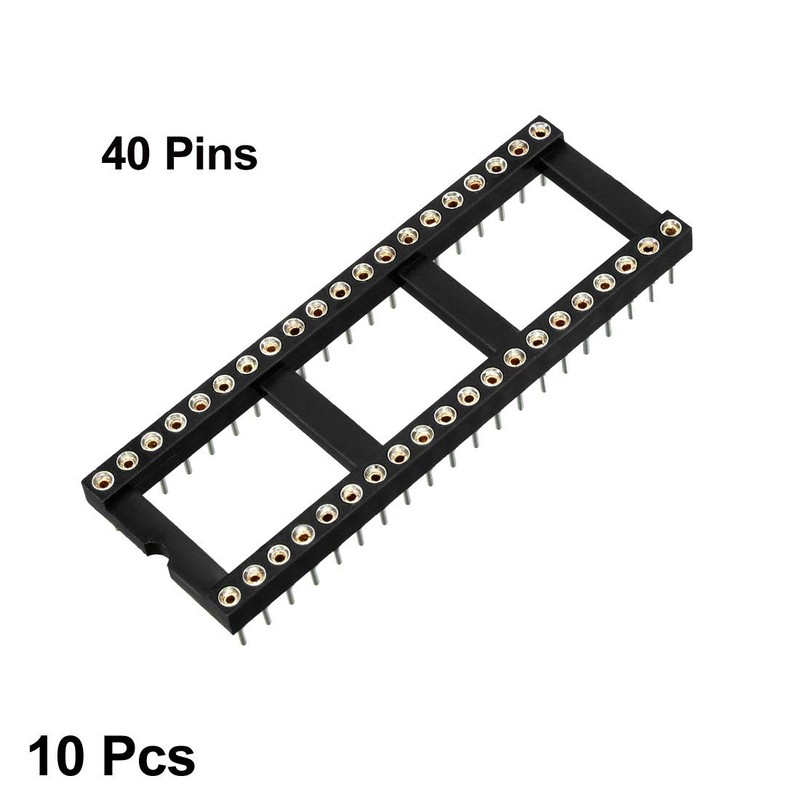 sourcing map 10pcs DIP IC Chip Socket Adaptor 2.54mm Pitch