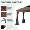 JANCANOPY Replacement Cover for 10X12Ft Oakmont Gazebo L-GZ1188PST-A,Pinehurst Gazebo L-GZ1188PST,Brown
