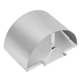 Aramox Car Air Intake Filter Cover Fit for 2.5in‑3.5in, Stainless Steel Air Intake Filter Cover Heat Shield Automotive Acccessory(Silver)