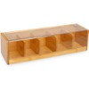 VITA PERFETTA Bamboo Tea Box with 5 Compartments Storage Box