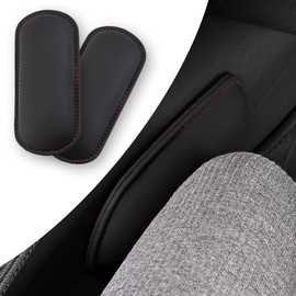 Tioollev 2PCS Car Elbow Pads, Memory Foam Car Center Console Cushion Pad for Knee Leg Elbow, Universal Car Elbow Pads Car Accessories Interior for Most Vehicles (Black)