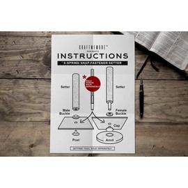 CRAFTMEMORE 50 Sets Multi-Size Gold Plating Snap Buttons S-Spring Socket Popper Fasteners for Jacket Bag Closures #633 VT5 (12mm (0.47"))