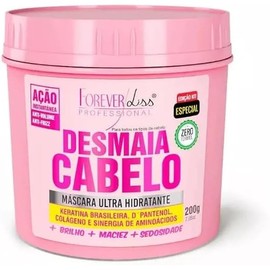 Forever Liss | Desmaia Cabelo Mask with Keratin Brazilian and D'Panthenol | Ultra Moisturizing, Frizz and volume reduction | All Hair Types | 7.06 oz- 200Gr