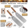 ROMANTICIST 8pcs Professional Griddle Accessories Kit - Heavy Duty Stainless