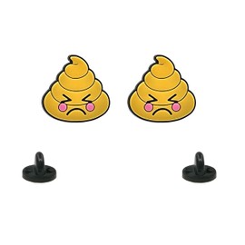 Poop Apparel Pin Badge Pin Lapel Pin Unisex Yazzle Dazzle Toilet Paper Toilet Brush Toilet Cleaner Bathroom Outhouse Porta Potty Proctologist Urologist Colorectal Digestion Stomach Mad Set of 2