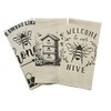 Beekeeping Themed Kitchen Towels, Set of 3, (Hive and Honey)