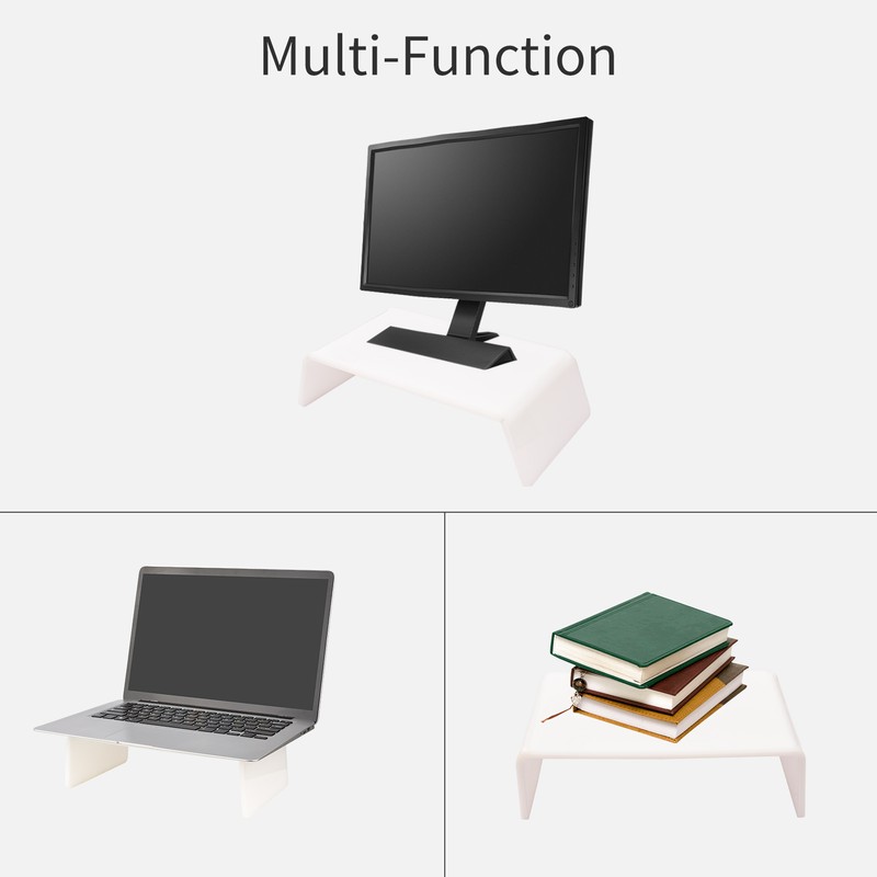 Acrylic Monitor Stand Riser Universal Computer Desktop Ergonomic Laptop Stand