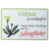 Schatzmix Tin Sign Weeds Metal Wall Decoration 20 x 30