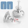 25 Pcs Silver Cabinet Knobs,Stainless Steel Kitchen Handles for Cupboards,30mm