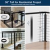 Gyykzz 36" T-drilled Cable Railing Corner Post, 90 Degree Three