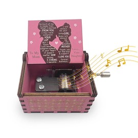 Music Box Birthday Gift for Mom from Daughter, You are My Sunshine Hand Crank Musical Box, Best Gifts for mom on Birthday, Mother’s Day, Christmas, Anniversary, Valentine