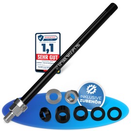 LAINFELD Thru Axle for Bicycle Trailer, M12, Length 167-192 mm, Bicycle Trailer Thru Axle with Adapter for Trailer Towing Hitch Coupling