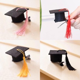 4PCS Mini Graduation Hair Clip for Women/Men/Pet,Graduation Party Supply Decoration,Graduation Hair Accessories