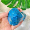 BAKYAR Natural Crystal Rough Stone Fish Tank Natural Blue Apatite