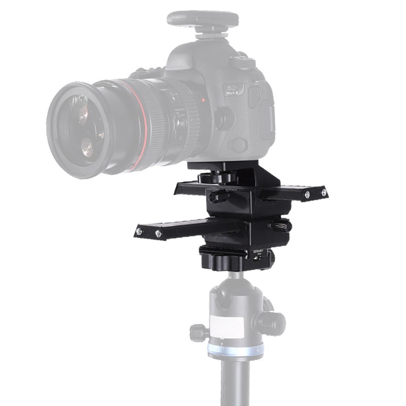 4 Way Macro Focusing Rail Slider with 1/4" Mounting Screw