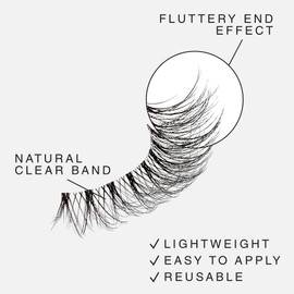 i-ENVY The Classic – Timeless Wispy Lash Extension, Modern & Redefined Eye Look, Lightweight Undetectable Clear Band for Natural Look (07)
