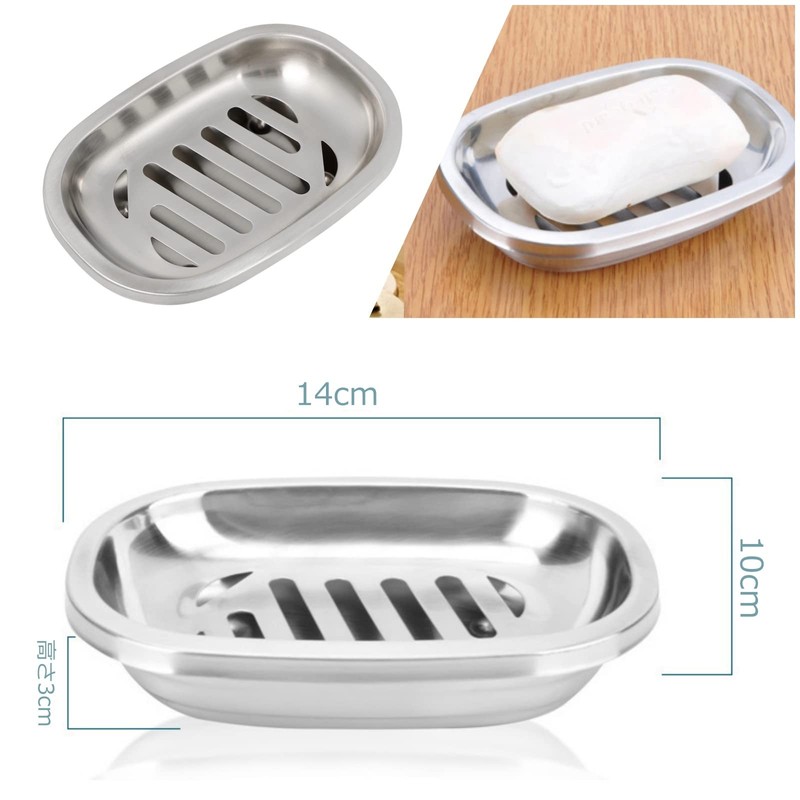 Copeflap Soap Rest Stainless Steel Soap Case Soap Dish Soap