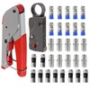 DIANN Coax Cable Crimper Coaxial Compression Tool Kit Wire Stripper