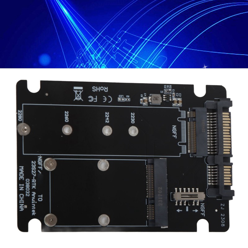 SSD Adapter Card High Speed 6Gbps MSATA M.2 NGFF to