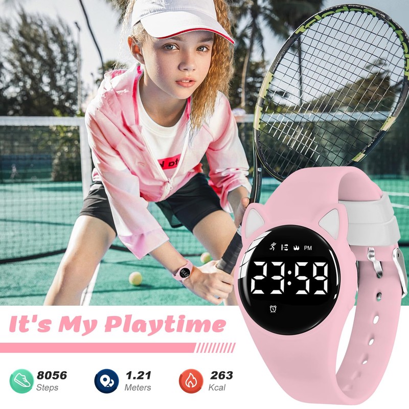 Timever Kids Digital Watches for Girls Boys, Sports Watch with