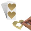 Pack of 50, Heart Scratch Off Sticker - 8 x