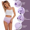 Honzadar Women Underwear Breathable Panties Cotton Tummy Control High Waist