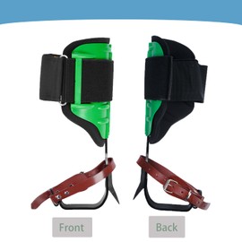 Ksdolip Adjustable Tree Climbing Spikes, Steel Climbing Spurs for Climbers, Hunting & Fruit Picking – Heavy-Duty Arborist Equipment, Durable Tree Climbing Gear with Secure Straps