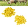 100pcs Livestock Ear Tag Anti Dropping Pig Round Ear Tag